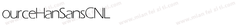 ourceHanSansCN Light字体转换